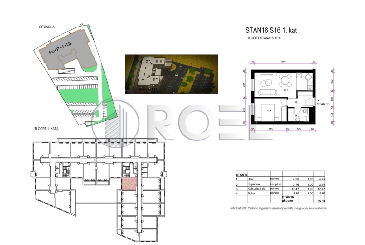 Dvosobni stan, Zagreb, Resnik, Čulinečka ulica, NKP 35,39 m2, prodaja