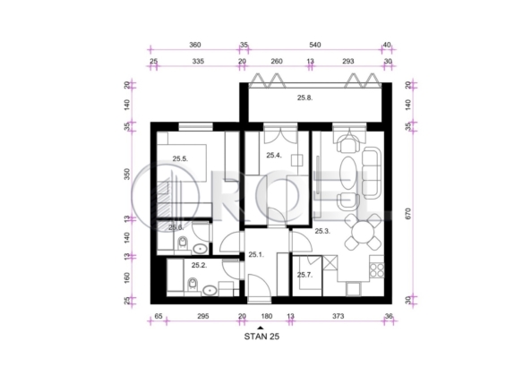 Trosobni stan, Zagreb, Resnik, Čulinečka ulica, NKP 63.13 m2, prodaja