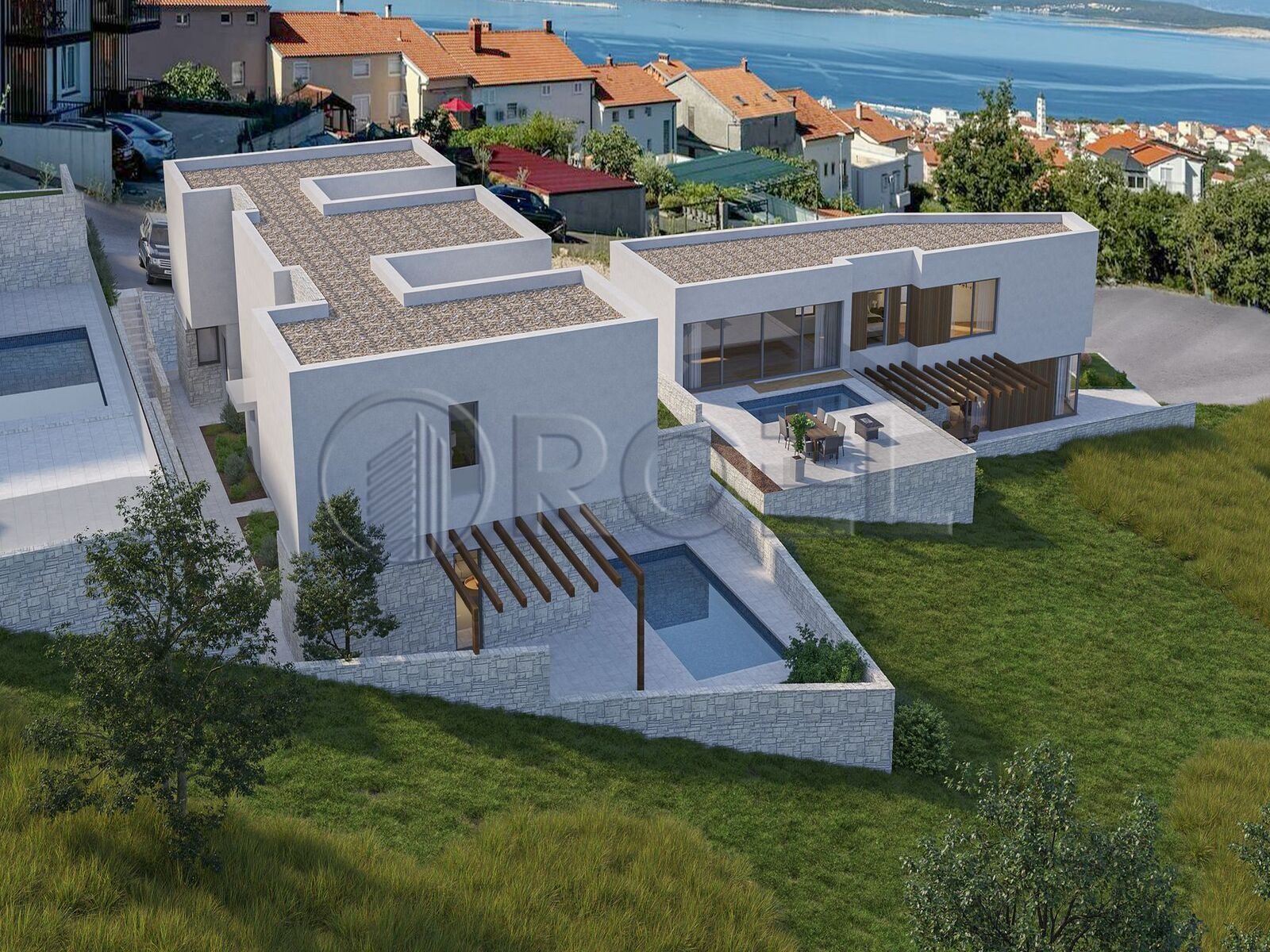 139318_150_17002 Crikvenica, dvoetažna kuća 123.8 m2 s bazenom, prodaja