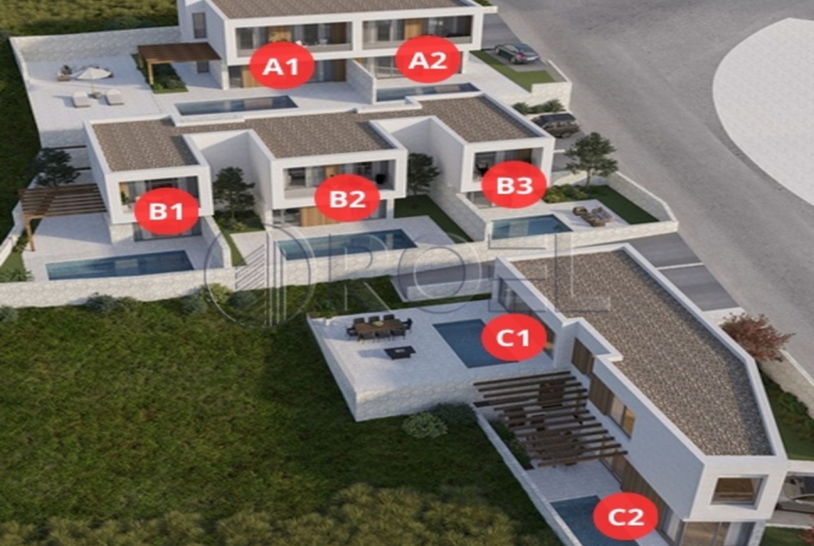 Crikvenica, dvoetažna kuća 123.8 m2 s bazenom, prodaja