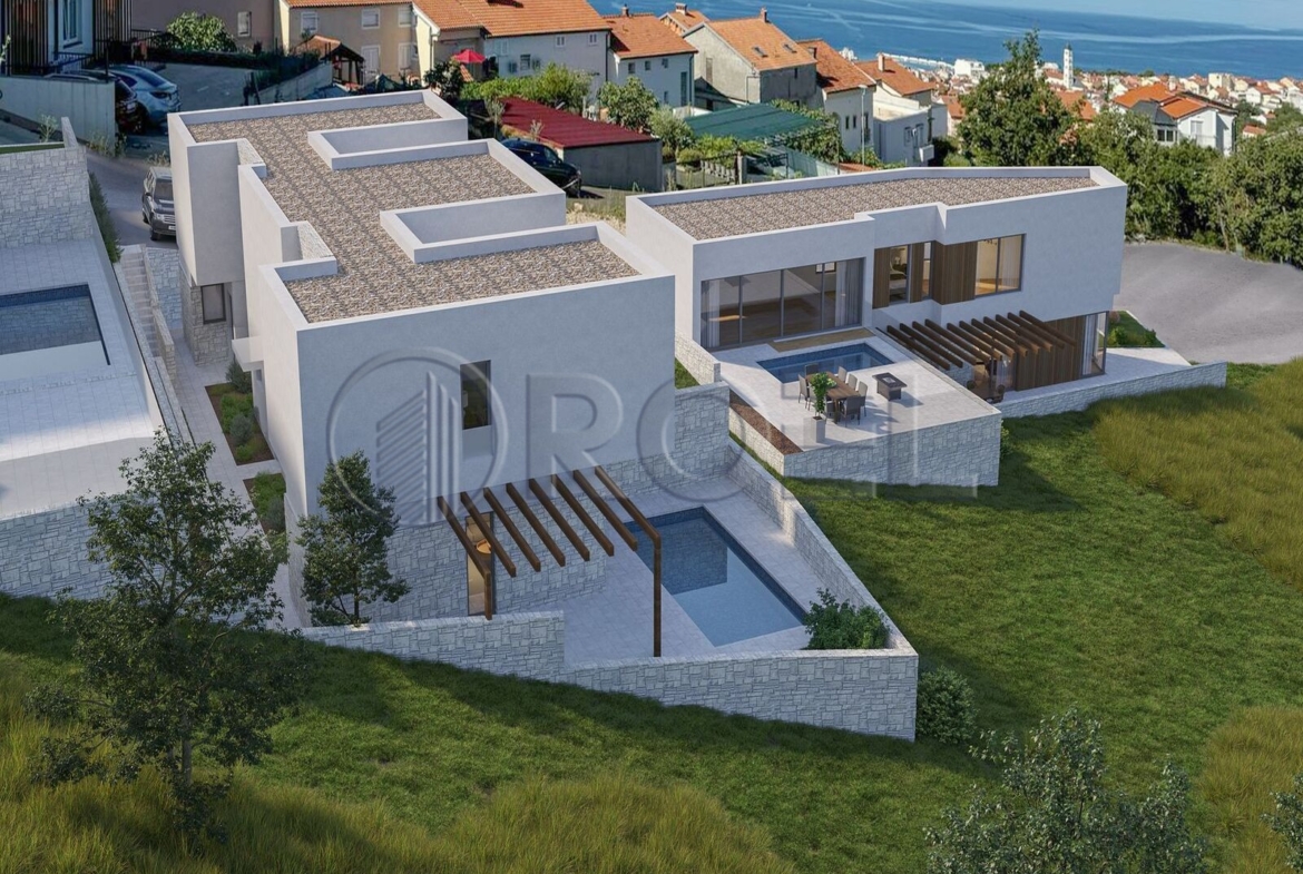 Crikvenica, četverosobna kuća 122,04 m2 s bazenom, prodaja