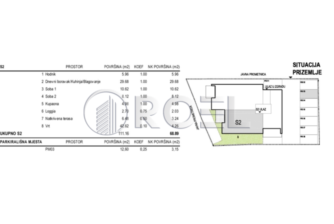 Novogradnja, Apartman, Pag, Mandre 68,89m2 + PM