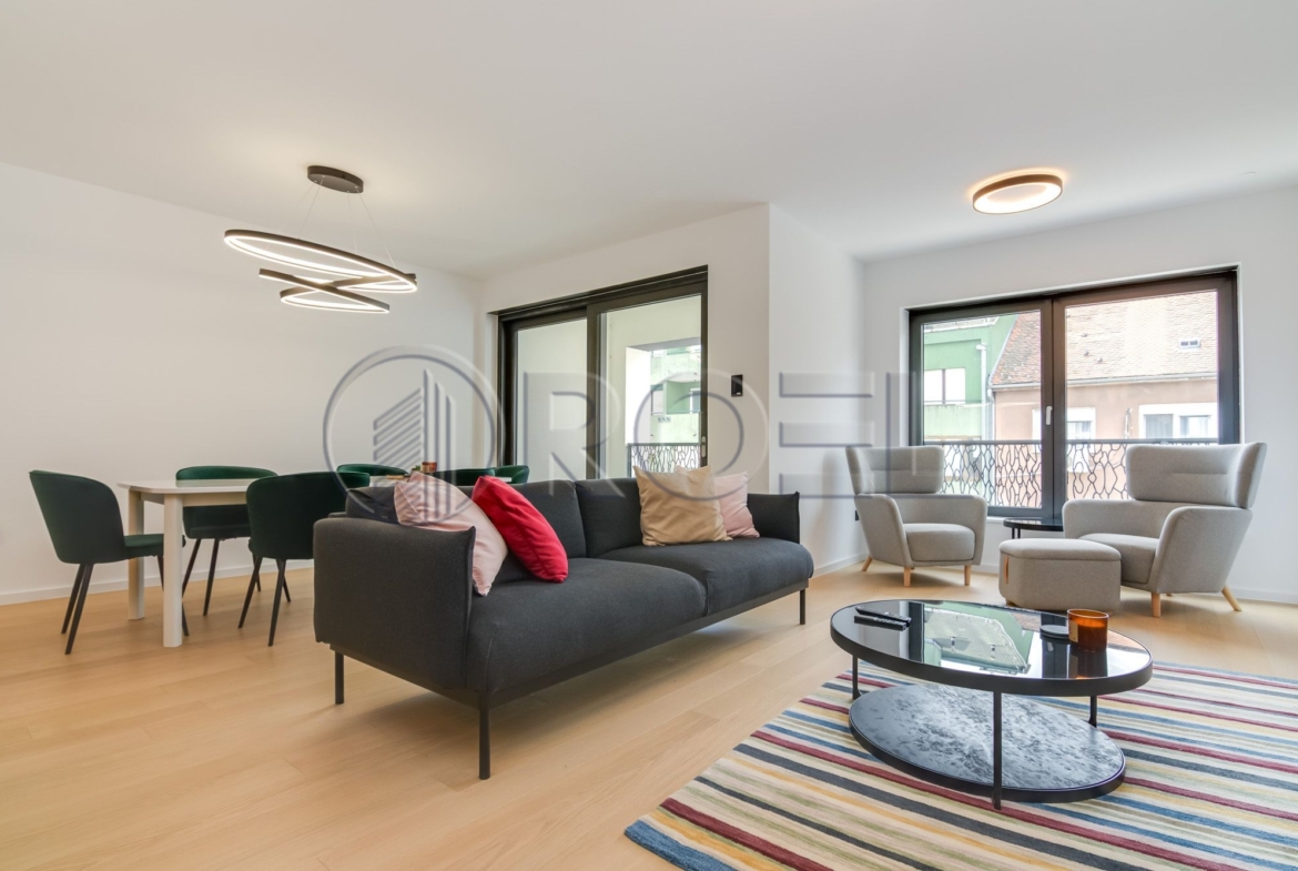 Trosobni stan, Zagreb, Trešnjevka, NKP 104 m2, Novogradnja