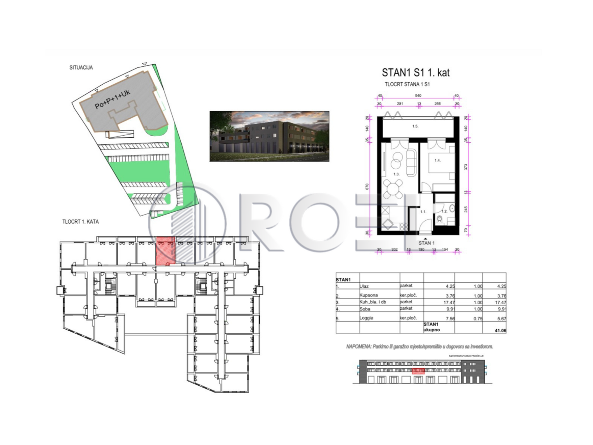 183319_3_1782245676 Two-bedroom apartment, Zagreb, Resnik, 41.06 m2, for sale